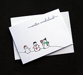 Winter Wonderland Scene - Handcrafted Christmas or Winter Card - dr20-0020